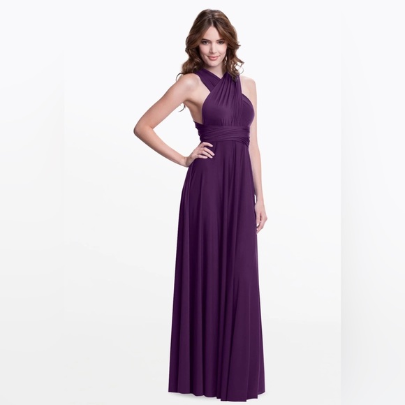 Convertible dress from Henkaa purple full length - Picture 4 of 4